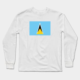 St Lucia National Flag Long Sleeve T-Shirt